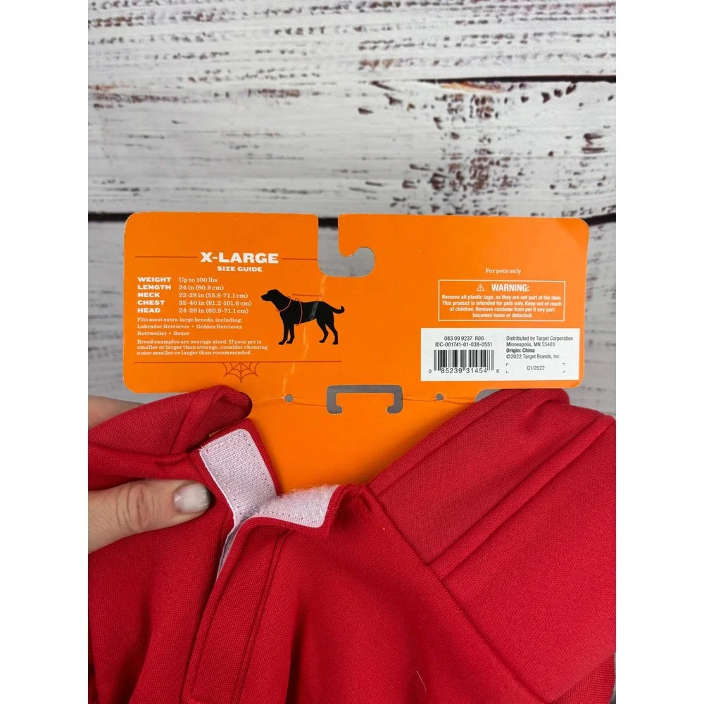 Hyde & Eek! Boutique Pet Ketchup Costume Extra Large XL‎ Dog Halloween